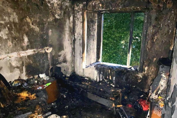 МЧС обнародовало подробности вчерашнего пожара, случившегося в Десногорске