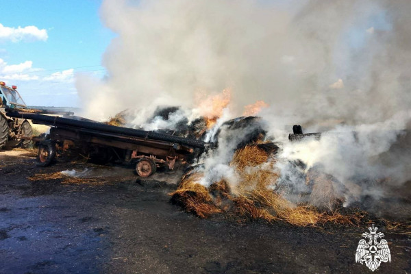 11 тонн сена сгорело в Сычёвском районе Смоленской области