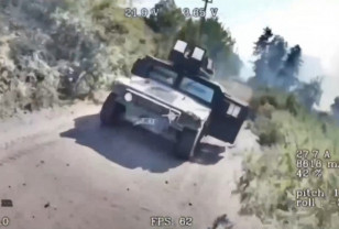 В зоне СВО российские войска уничтожили вражеский Humvee