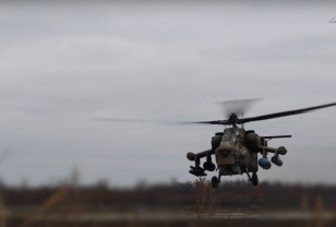 Экипажи Ми-28нм нанесли удар по бронированной технике и живой силе противника в приграничном районе Курской области