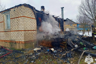 В деревне Юрино Гагаринского района горел частный дом