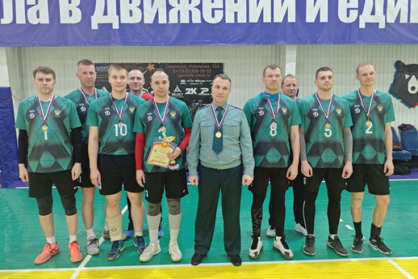Победителем первенства Смоленского регионального общества «Динамо» по волейболу стала команда таможни