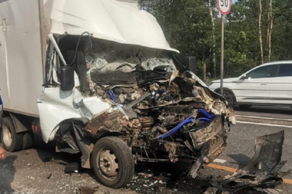На трассе М-1 в Смоленской области произошла авария. Двое пострадали