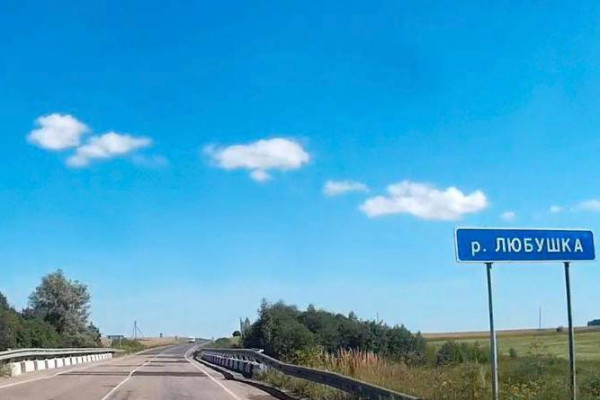 В Смоленской области ремонтирую мост через реку Любушка