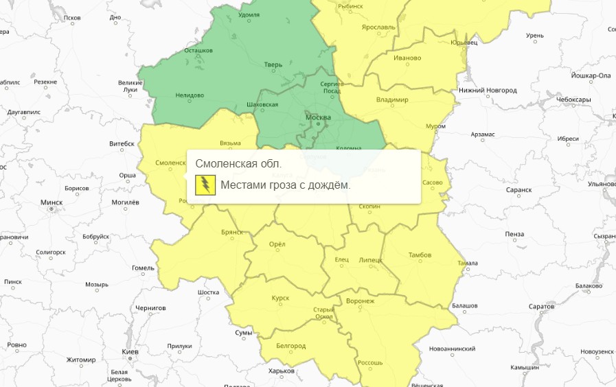 Смолян предупредили о повышенном уровне погодной опасности 23 июля