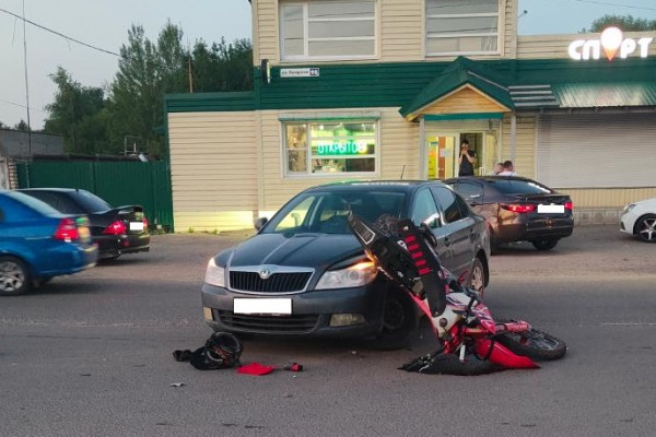 14-летний мотоциклист пострадал в результате ДТП в Смоленской области