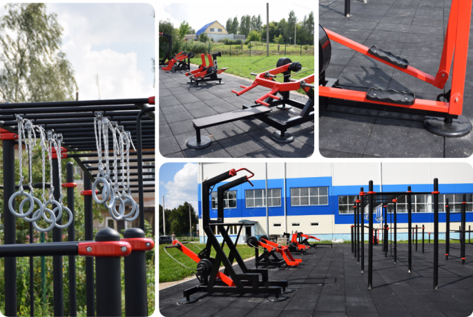 В городе Сычёвка установили новую спортивную площадку ГТО