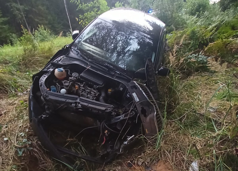 В Смоленской области 73-летний автомобилист не справился с управлением и вылетел в кювет