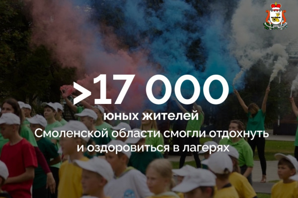 Этим летом на Смоленщине работал 191 оздоровительный лагерь