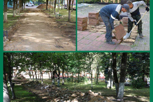 В Сафонове обновляют сквер Памяти 