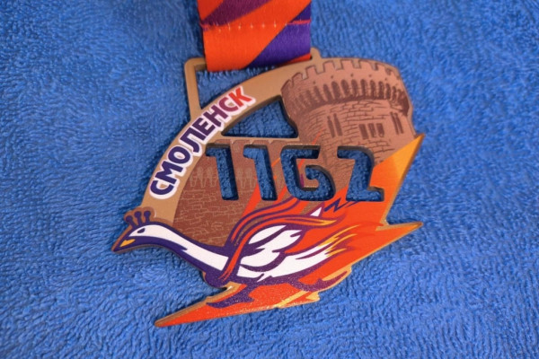 Сотрудник сафоновской колонии завоевал «бронзу» на полумарафоне «Смоленск-1162»