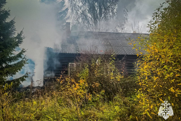 В Смоленской области из-за электрообогревателя вспыхнул жилой дом