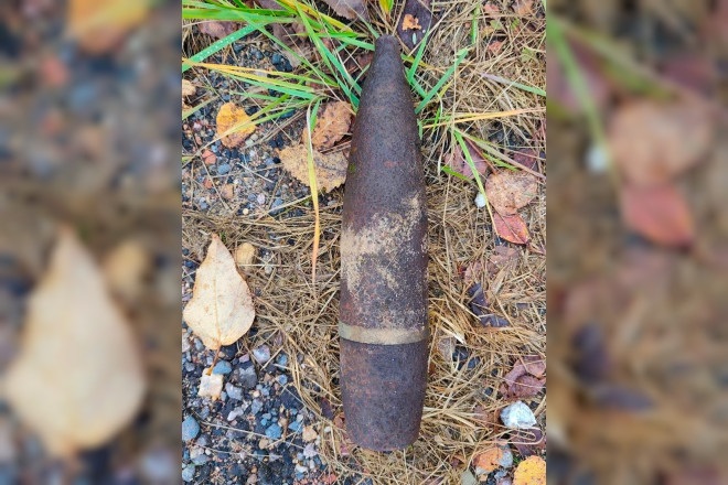 На трассе М-1 в Смоленской области нашли артснаряд времён Великой Отечественной войны