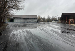 В Гагарине благоустраивают территорию автовокзала