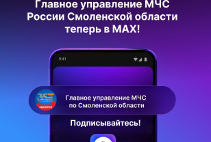 МЧС Смоленской области теперь в MAX