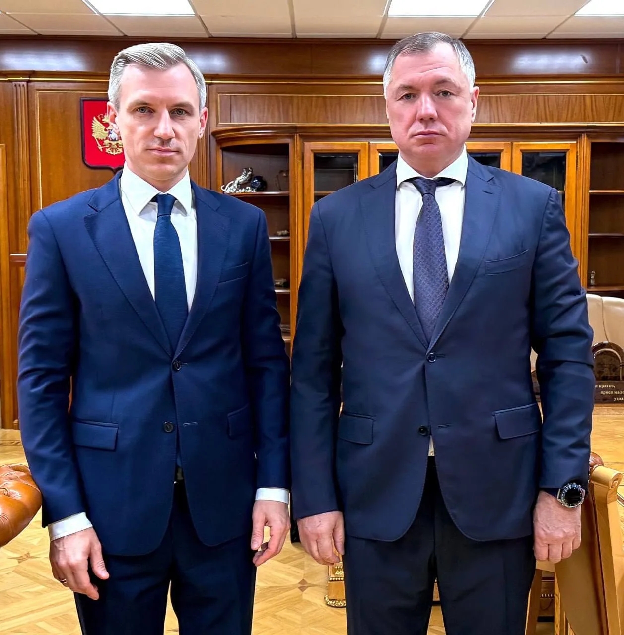 Василий Анохин обсудил ключевые инфраструктурные проекты с Маратом Хуснуллиным