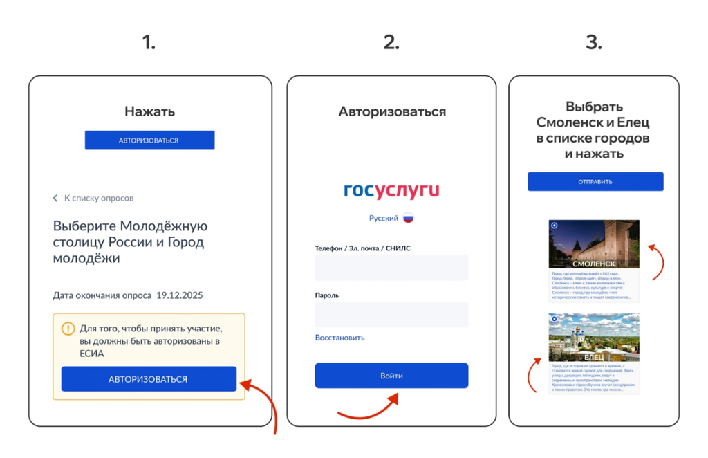 Смолян призывают поддержать города ЦФО на всероссийском конкурсе «Молодёжная столица России»