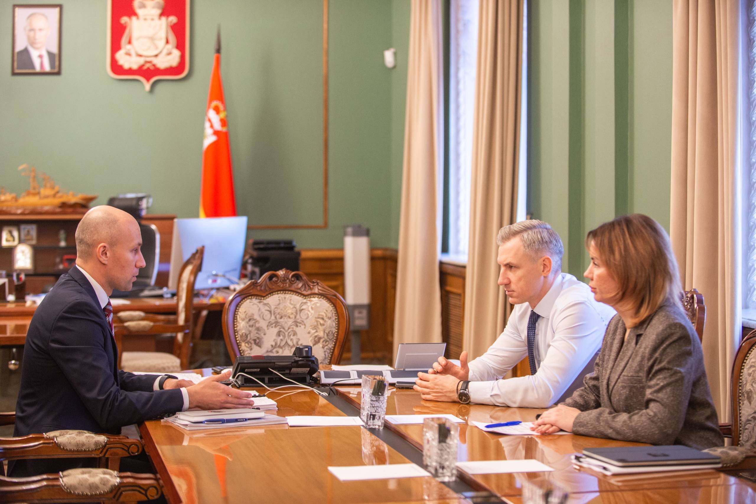 Василий Анохин обсудил с заместителем начальника МЖД в Смоленской области вопросы подготовки кадров