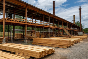 Ярцевский фанерный завод ежегодно перерабатывает 30 тысяч кубометров древесины