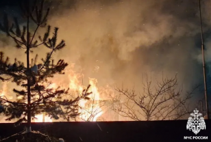 В Гагарине полностью сгорел частный дом на улице Кирова