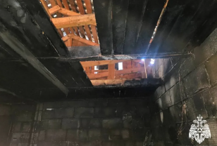 Вчера в Ярцеве горела хозяйственная постройка