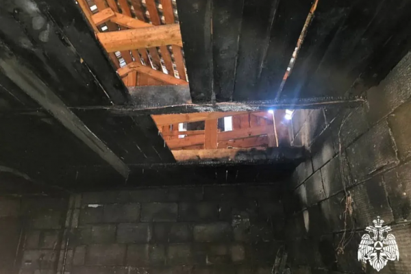 Вчера в Ярцеве горела хозяйственная постройка