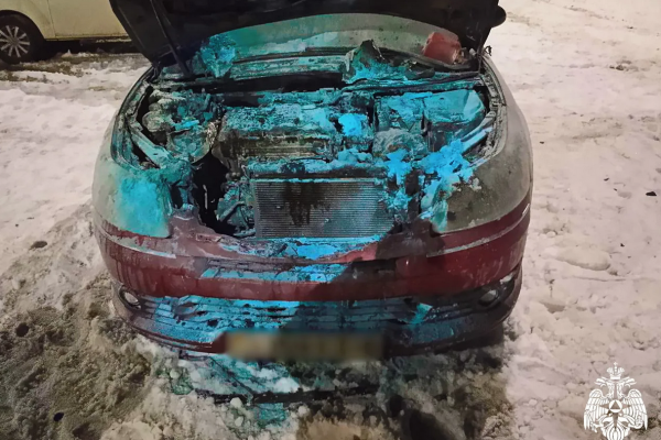 На трассе М-1 в Смоленском округе на ходу загорелся автомобиль