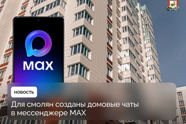 Четыре тыс. домовых чатов зарегистрировано в Смоленской области в мессенджере MAX