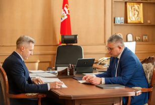 Василий Анохин провёл рабочую встречу с главой Смоленска Александром Новиковым