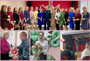 Мужская половина УФСИН России по Смоленской области поздравила своих коллег-женщин с 8 Марта