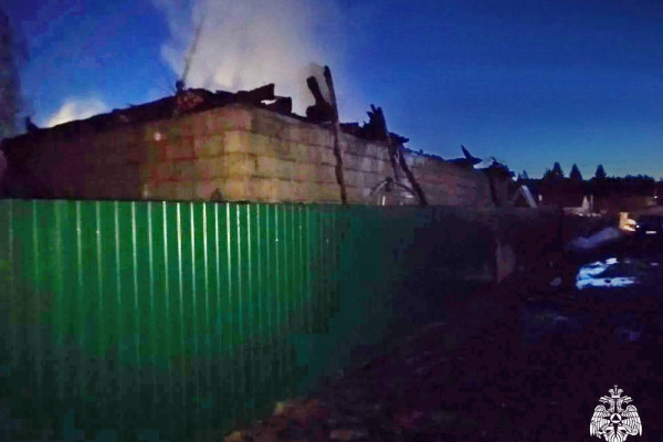 Сегодня в Ярцеве горела частная баня