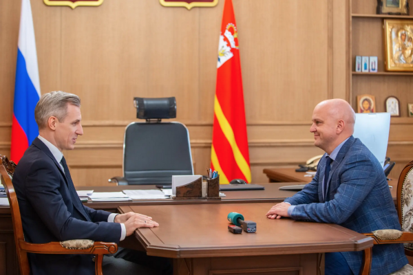 Василий Анохин провёл рабочую встречу с главой Гагаринского округа