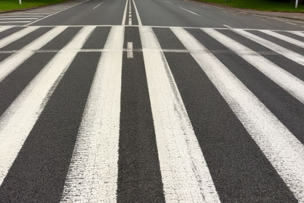 В Смоленске обновляют дорожную разметку на улице Дзержинского