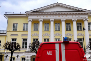 В Смоленске тушили условный пожар в областной филармонии