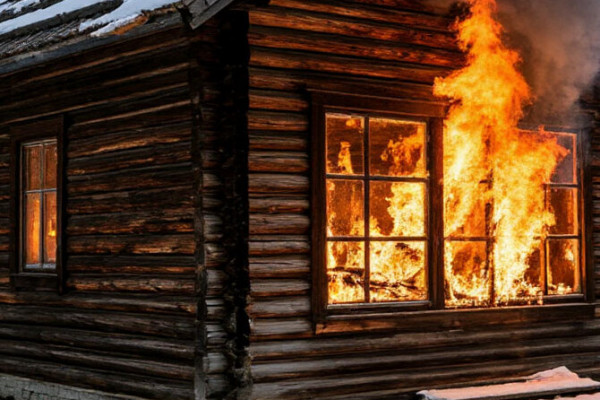 В Вязьме в садовом товариществе «Локомотив» вспыхнули два жилых дома