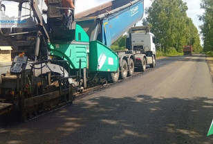 В Починковском округе ремонтируют автодорогу Р-120 — Пересна