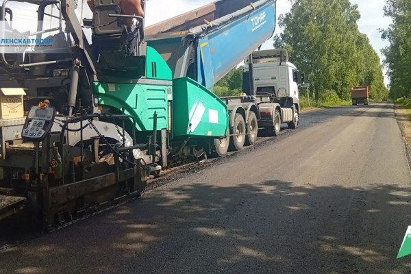 В Починковском округе ремонтируют автодорогу Р-120 — Пересна