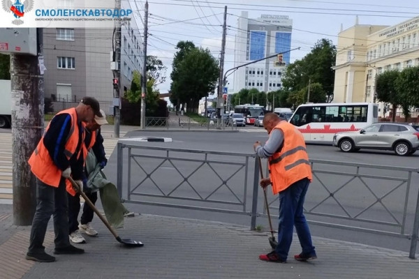 В «Смоленскавтодоре» рассказали о запланированных работах по уборке областного центра