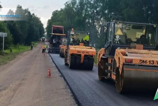 В Смоленской области ремонтируют дорогу Ярцево — Засижье