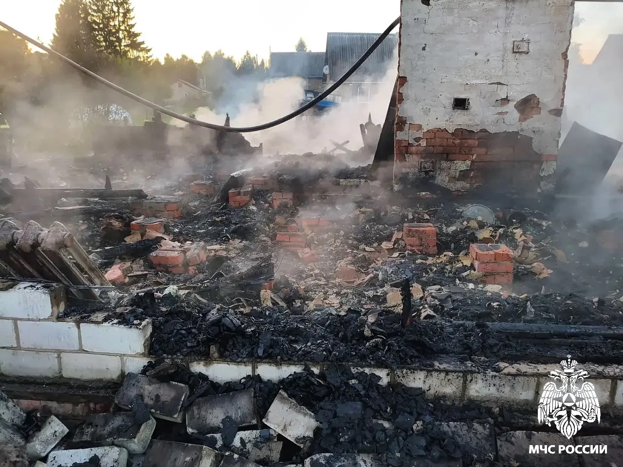 В Смоленской области пожар в жилом доме унёс жизнь человека
