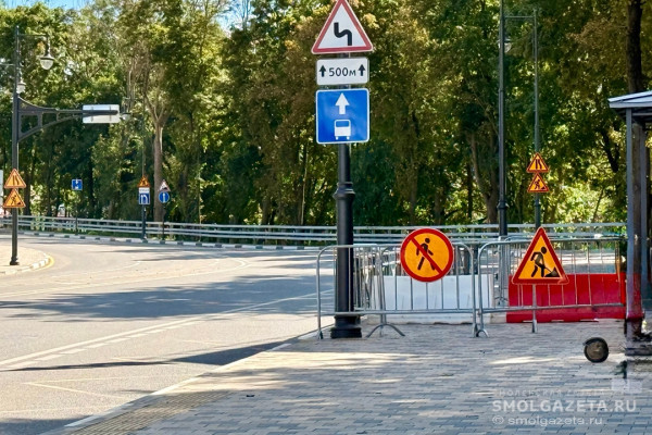 В Смоленске на Большой Советской укрепляют склон и ведут археологические исследования
