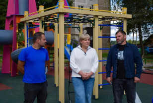 В деревне Сметанино Смоленского округа появилась новая детская площадка