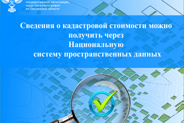 Сведения о кадастровой стоимости можно получить через Национальную систему пространственных данных