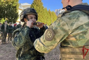 В Смоленске на базе отряда «Меркурий» Росгвардии прошли военно-патриотические сборы