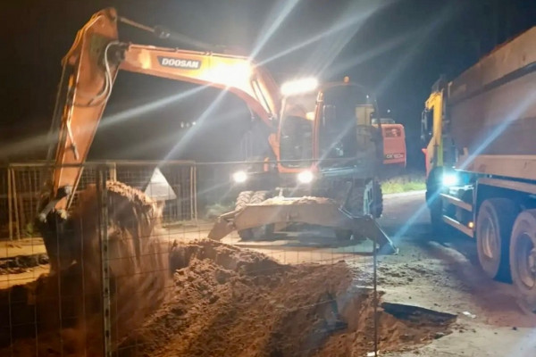 В Смоленске заменили участок трубопровода на Соборной горе