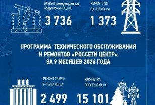 «Россети Центр» и «Россети Центр и Приволжье» подвели итоги ремонтной программы за девять месяцев 2026 года