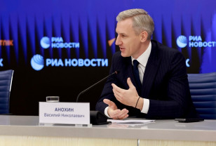 Губернатор Смоленской области Василий Анохин провёл пресс-конференцию в РИА «Новости» в Москве