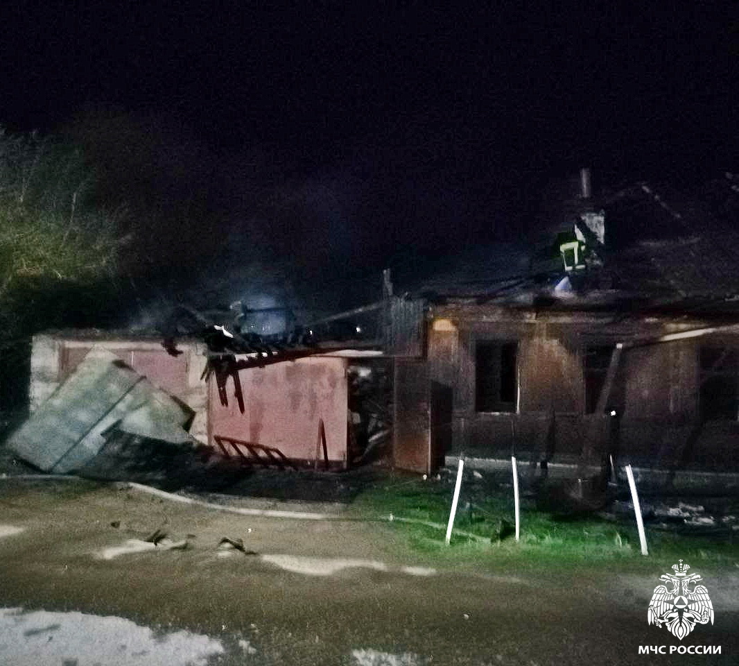 Стали известны подробности пожара в двухквартирном жилом доме в Сычевке